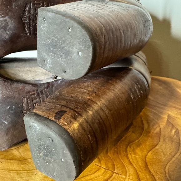 Bed Stu Isla High Heeled Bootie Boots Women Sz. 7.5 Gray/Brown Distressed Buckle - Picture 14 of 15